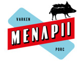 GEDROOGDE HAM VAN HET MENAPII VARKEN b p  24m