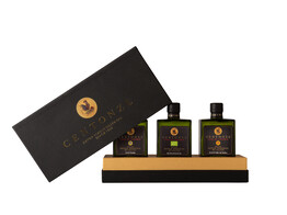 GIFT BOX MET 3 flessen olijfolie  BIO-DOP-IGP 20cl